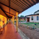 Corredor com a vista da Capela